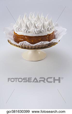 Close-up of a meringue pie View Large Photo Image Stock Photo - Close-up of a meringue pie. Fotosearch
