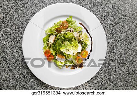 Close-up of a plate of vegetable salad View Large Photo Image Picture - Close-up of a plate of vegetable salad. Fotosearch