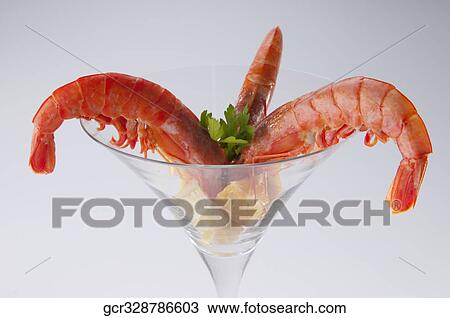 Close-up of a prawn cocktail View Large Photo Image Stock Image - Close-up of a prawn cocktail. Fotosearch