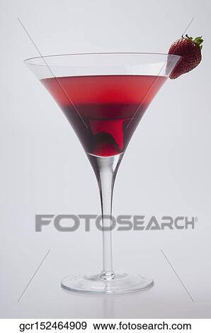 Close-up of a strawberry cocktail View Large Photo Image Stock Photo - Close-up of a strawberry cocktail. Fotosearch