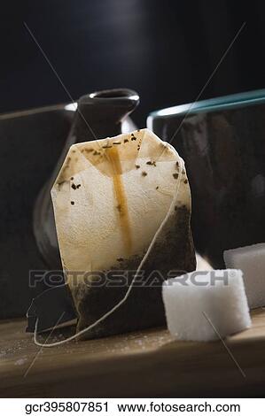 Close-up of a teabag with sugar cubes View Large Photo Image Stock Image - Close-up of a teabag with sugar cubes. Fotosearch