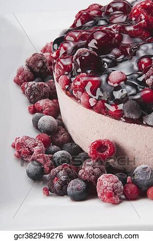 Close-up of an assorted berry mousse View Large Photo Image Stock Photograph - Close-up of an assorted berry mousse. Fotosearch