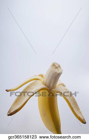 Close-up of an eaten banana View Large Photo Image Stock Image - Close-up of an eaten banana. Fotosearch
