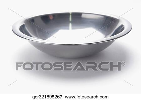 Close-up of an empty metal bowl View Large Photo Image Stock Photo - Close-up of an empty metal bowl. Fotosearch