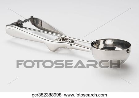Stock Photo - Close-up of an ice cream scoop. Fotosearch