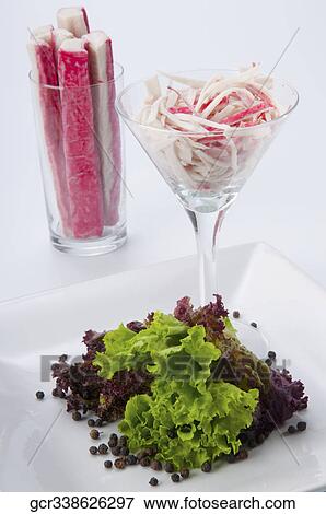 Close-up of an octopus cocktail with lettuce and octopus fingers View Large Photo Image Stock Photo - Close-up of an octopus cocktail with lettuce and octopus fingers. Fotosearch