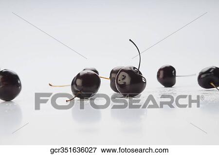 Close-up of cherries View Large Photo Image Stock Photo - Close-up of cherries. Fotosearch