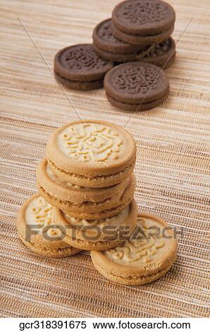 Stock Photography - Close-up of cookies. Fotosearch