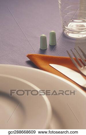 Close-up of dishware on a table View Large Photo Image Stock Photo - Close-up of dishware on a table. Fotosearch