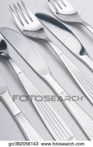 Close-up of forks and knives View Large Photo Image Stock Image - Close-up of forks and knives. Fotosearch
