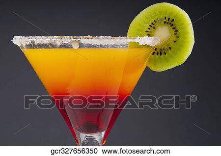 Close-up of kiwi cocktail View Large Photo Image Stock Image - Close-up of kiwi cocktail. Fotosearch