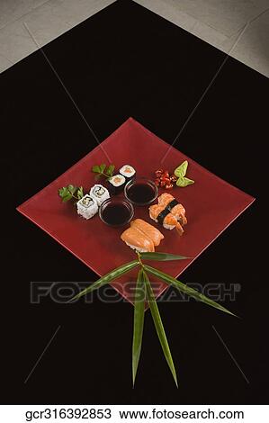 Stock Image - Close-up of seafood platter. Fotosearch