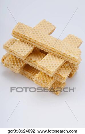 High angle view of a grid of wafers View Large Photo Image Stock Image - High angle view of a grid of wafers. Fotosearch