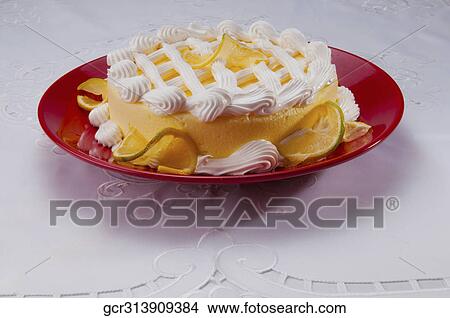 High angle view of a lemon meringue pie View Large Photo Image Picture - High angle view of a lemon meringue pie. Fotosearch