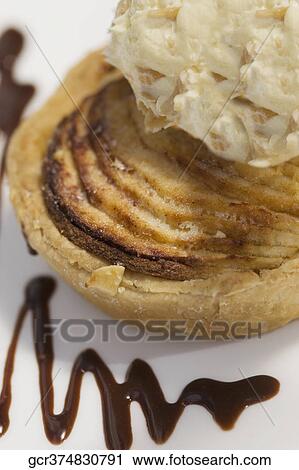 Stock Image - High angle view of a tart. Fotosearch