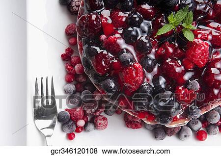 High angle view of assorted berry mousse View Large Photo Image Stock Photo - High angle view of assorted berry mousse. Fotosearch