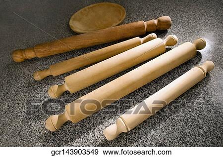 Rolling pins on the kitchen counter View Large Photo Image Stock Photo - Rolling pins on the kitchen counter. Fotosearch