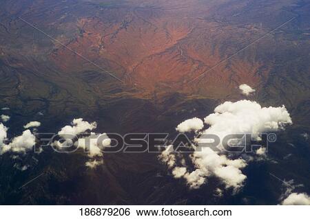Aerial view of an arid landscape, Arizona, USA View Large Photo Image Stock Photograph - Aerial view of an arid landscape, Arizona, USA. Fotosearch