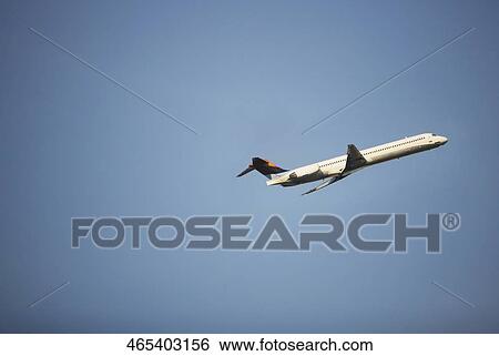 Airplane in the sky View Large Photo Image Stock Photograph - Airplane in the sky. Fotosearch