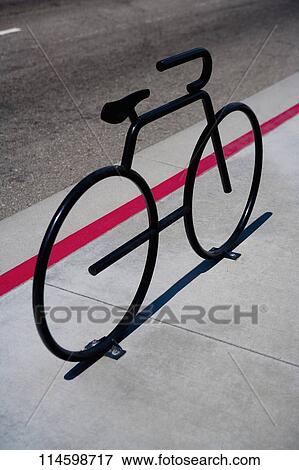 Bicycle sculpture at the roadside, Los Angeles, California, USA View Large Photo Image Stock Photo - Bicycle sculpture at the roadside, Los Angeles, California, USA. Fotosearch