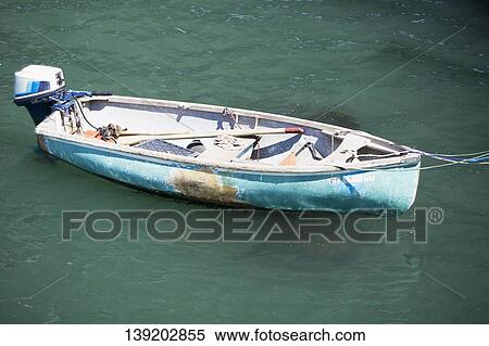 Stock Photography - Boat in the sea, Santa Monica, Los Angeles County, California, USA. Fotosearch