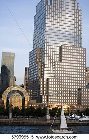 Stock Photography - Buildings at the waterfront, New York City, New York State, USA. Fotosearch
