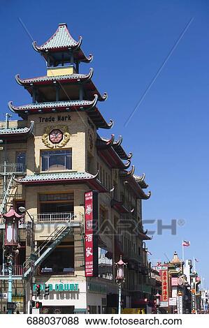 Buildings in a city, Chinatown, San Francisco, California, USA View Large Photo Image Stock Photo - Buildings in a city, Chinatown, San Francisco, California, USA. Fotosearch