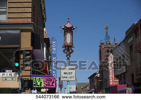 Stock Photograph - Buildings in a city, Chinatown, San Francisco, California, USA. Fotosearch