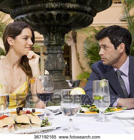Stock Photography - Business executives having lunch in a hotel, Biltmore Hotel, Coral Gables, Florida, USA. Fotosearch