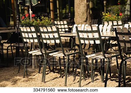 Chairs arranged in front of a tree trunk View Large Photo Image Stock Image - Chairs arranged in front of a tree trunk. Fotosearch