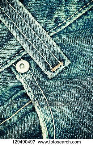 Close-up of a belt loop on a jeans View Large Photo Image Stock Photo - Close-up of a belt loop on a jeans. Fotosearch
