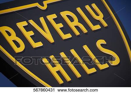 Close-up of a Beverly Hills signboard, Beverly Hills, Los Angeles County, California, USA View Large Photo Image Stock Image - Close-up of a Beverly Hills signboard, Beverly Hills, Los Angeles County, California, USA. Fotosearch