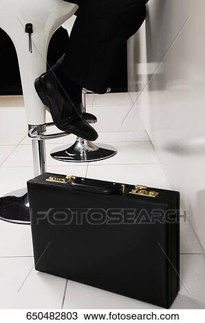 Stock Image - Close-up of a briefcase. Fotosearch