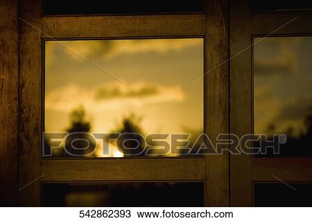 Stock Image - Close-up of a closed window. Fotosearch