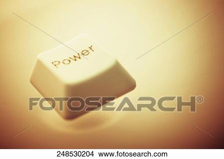 Picture - Close-up of a computer key. Fotosearch