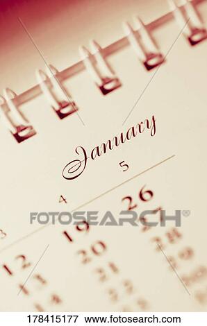 Stock Photo - Close-up of a desk calendar. Fotosearch
