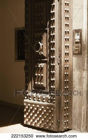 Stock Image - Close-up of a door. Fotosearch