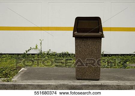 Close-up of a garbage bin View Large Photo Image Picture - Close-up of a garbage bin. Fotosearch