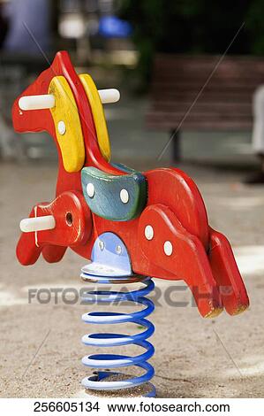 Close-up of a horse spring ride View Large Photo Image Picture - Close-up of a horse spring ride. Fotosearch
