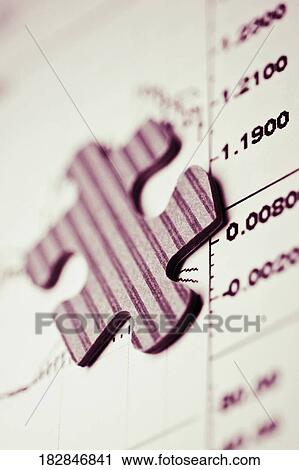 Close-up of a jigsaw piece on a chart View Large Photo Image Stock Image - Close-up of a jigsaw piece on a chart. Fotosearch