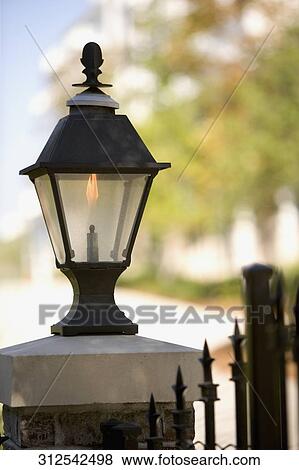 Close-up of a lamppost View Large Photo Image Stock Photo - Close-up of a lamppost. Fotosearch