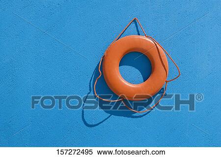 Stock Photography - Close-up of a life belt. Fotosearch