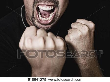Close-up of a man screaming View Large Photo Image Stock Photography - Close-up of a man screaming. Fotosearch