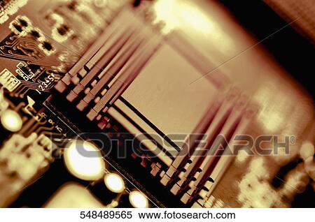 Close-up of a mother board View Large Photo Image Stock Photography - Close-up of a mother board. Fotosearch