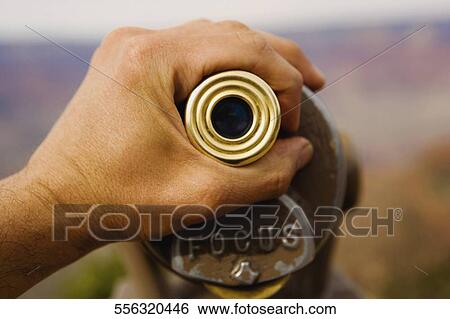 Stock Photograph - Close-up of a pair of coin operated binoculars, Las Vegas, Nevada, USA. Fotosearch