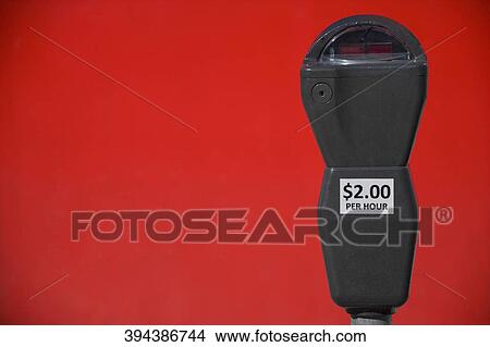 Picture - Close-up of a parking meter. Fotosearch