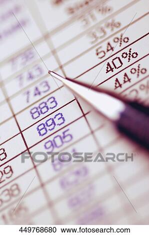 Close-up of a pen on a stock market report View Large Photo Image Stock Image - Close-up of a pen on a stock market report. Fotosearch