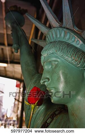 Close-up of a statue, Statue Of Liberty, New York City, New York State, USA View Large Photo Image Picture - Close-up of a statue, Statue Of Liberty, New York City, New York State, USA. Fotosearch