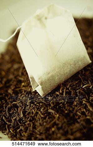 Close-up of a teabag on tea leaves View Large Photo Image Stock Photo - Close-up of a teabag on tea leaves. Fotosearch