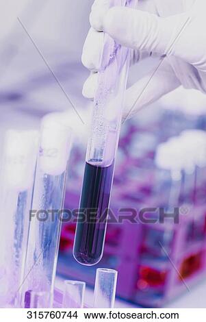 Close-up of a technician holding a test tube View Large Photo Image Picture - Close-up of a technician holding a test tube. Fotosearch